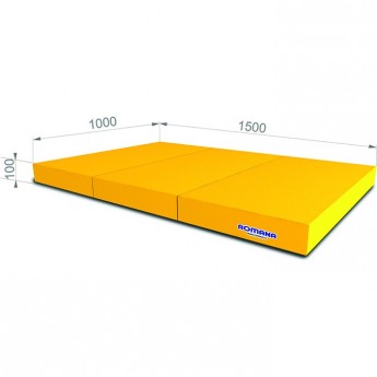 Мягкий щит ROMANA 1000*1500*100 в 3 сложения желтый Мягкий щит ROMANA 1000*1500*100 в 3 сложения желтый