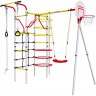Детский спортивный комплекс для дачи ROMANA КОСМОДРОМ (с пластиковыми качелями) R.103.21.04+ 1.D-26.01 S PLASTIKOVYMI KACHELYAMI