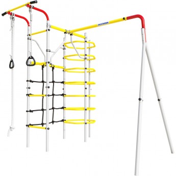 Детский спортивный комплекс для дачи ROMANA КОСМОС (красный/желтый/белый)