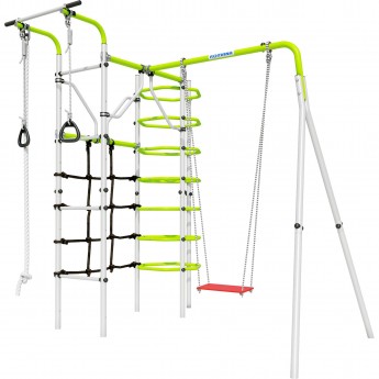Детский спортивный комплекс для дачи ROMANA КОСМОС (салатовый/белый)(с фанерными качелями)