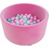Детский сухой бассейн ROMANA AIRPOOL EASY розовый, розовые шарики DMF-MK-02.53.03 ROZOVYI ROZOVYE SHARIKI