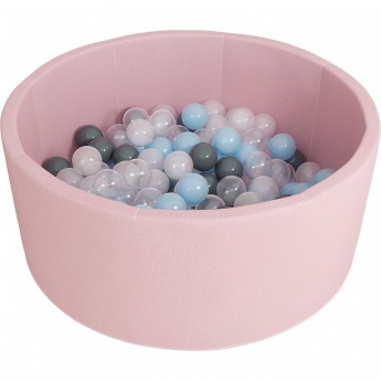 Детский сухой бассейн ROMANA AIRPOOL розовый, серые шарики