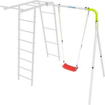 Дополнительный комплект к дачному комплексу ROMANA для высоты балки качелей 2050 мм бело-желтый пластиковые качели