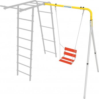 Дополнительный комплект к дачному комплексу ROMANA только для высоты балки качелей 2050 мм серый-желтый цепные качели