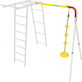Дополнительный комплект к дачному комплексу ROMANAдля высоты балки качелей 2050 мм белый/красный/желтый качели диск Дополнительный комплект к дачному комплексу ROMANAдля высоты балки качелей 2050 мм белый/красный/желтый качели диск