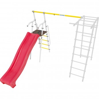 Дополнительный комплект с горкой 1200 мм к дачному комплексу ROMANA, только для высоты балки качелей 2050 мм, без качелей Дополнительный комплект с горкой 1200 мм к дачному комплексу ROMANA, только для высоты балки качелей 2050 мм, без качелей