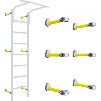 Кронштейны настенные ROMANA DOP11 комплект из 6 штук желтый