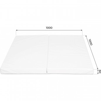 Мат ROMANA 1000*1000*60, в 2 сложения белый Мат ROMANA 1000*1000*60, в 2 сложения белый