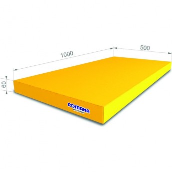Мат ROMANA 1000*500*60 одинарный желтый Мат ROMANA 1000*500*60 одинарный желтый