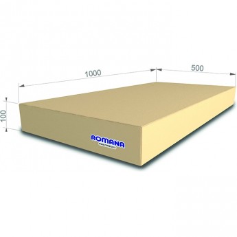 Мягкий щит (Мат) ROMANA 1000*500*100, одинарный, бежевый Мягкий щит (Мат) ROMANA 1000*500*100, одинарный, бежевый