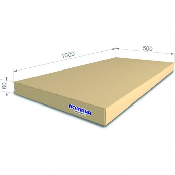 Мягкий щит ROMANA 1000*500*60 одинарный бежевый Мягкий щит ROMANA 1000*500*60 одинарный бежевый