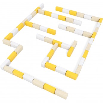 Мягкий спортивный модуль ROMANA «ЛАБИРИНТ» миди pastel