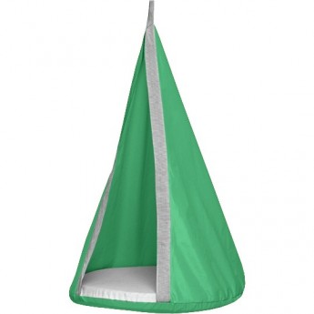 Подвесные детские качели ROMANA гамак-кокон зеленый