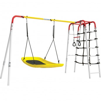 Спортивный комплекс ROMANA D2 (красный/желтый/белый) (с качелями лодка)