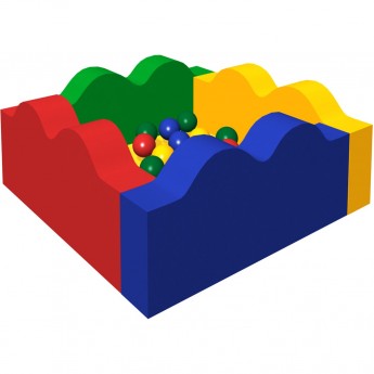 Сухой бассейн ROMANA с шариками «Волна» Сухой бассейн ROMANA с шариками «Волна»