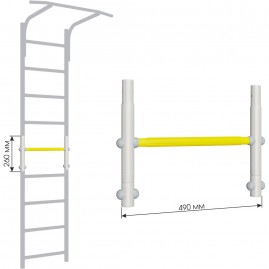 Вставка для увеличения высоты ROMANA DOP9 ДСКМ 490 белый прованс/желтый Вставка для увеличения высоты ROMANA DOP9 ДСКМ 490 белый прованс/желтый