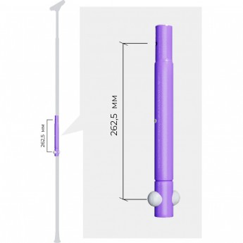 Вставка на стойку ROMANA DOP10 сиреневая